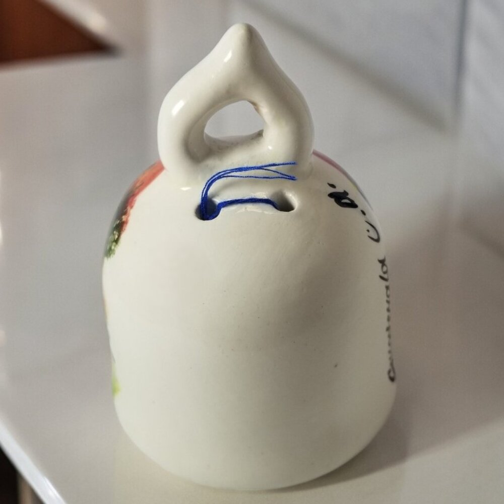 Guatemala’s Colorful Ceramic Bell, Hand-Painted Folk Art Decorative Souvenir - Picture 3 of 15